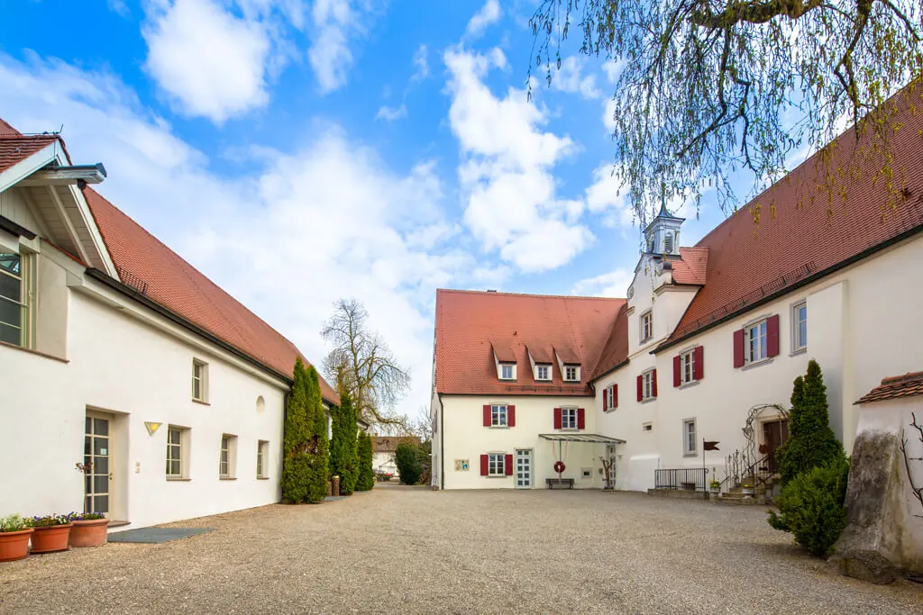 Innenhof des Rosenschlosses in Gundelfingen